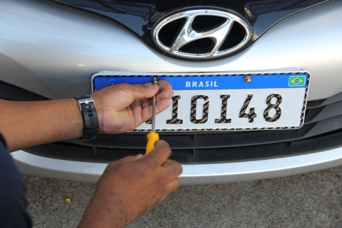 Placas padrão Mercosul 2019