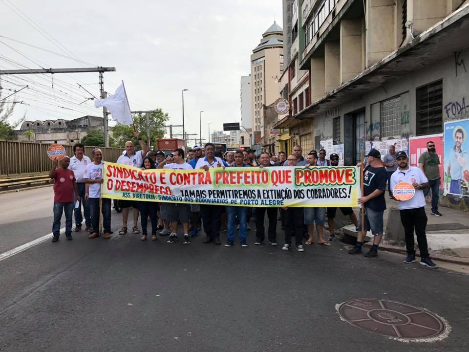 Protesto Rodoviários em Porto Alegre