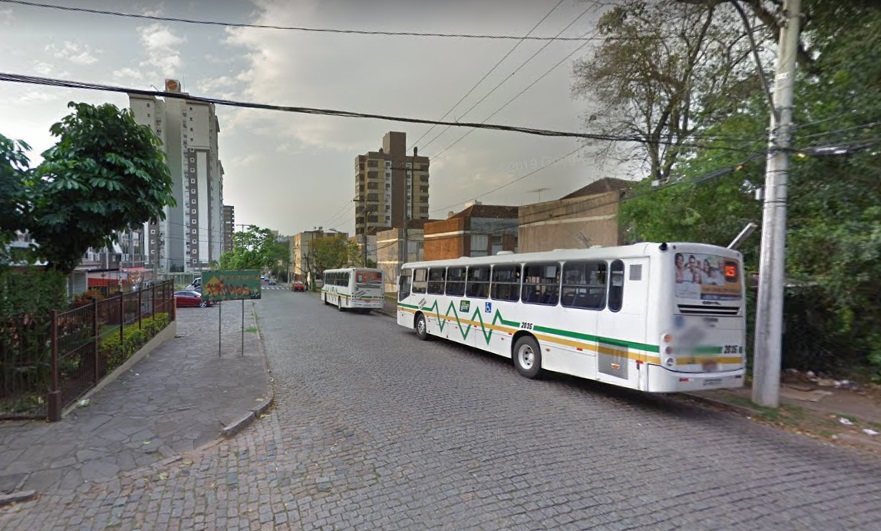 Rua Líbero Badaró em Porto Alegre