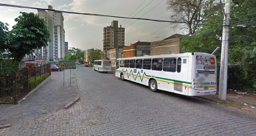 Rua Líbero Badaró em Porto Alegre
