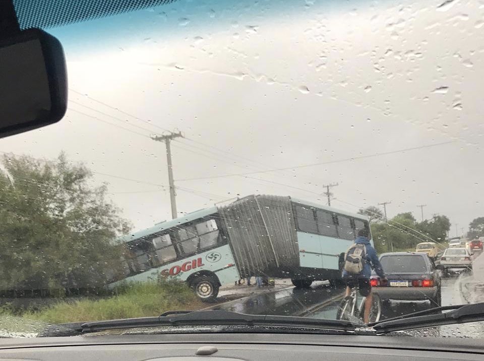 Ônibus Sogil Acidente