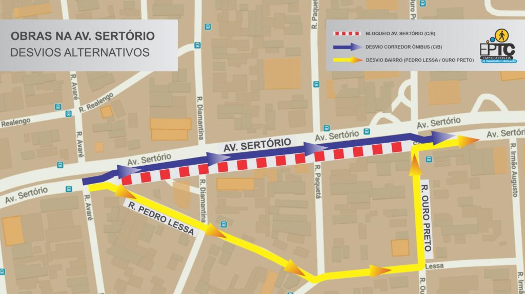 Mapa Obras Sertório