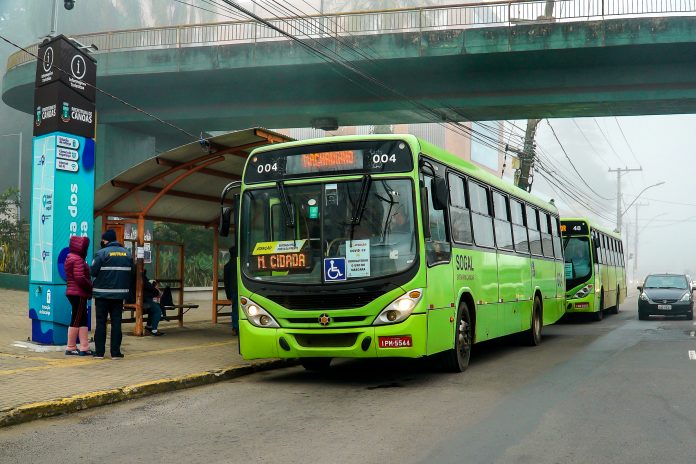 Ônibus verde