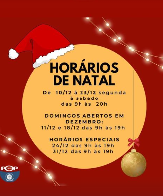 Horário de funcionamento dos shoppings de Porto Alegre na semana do Natal