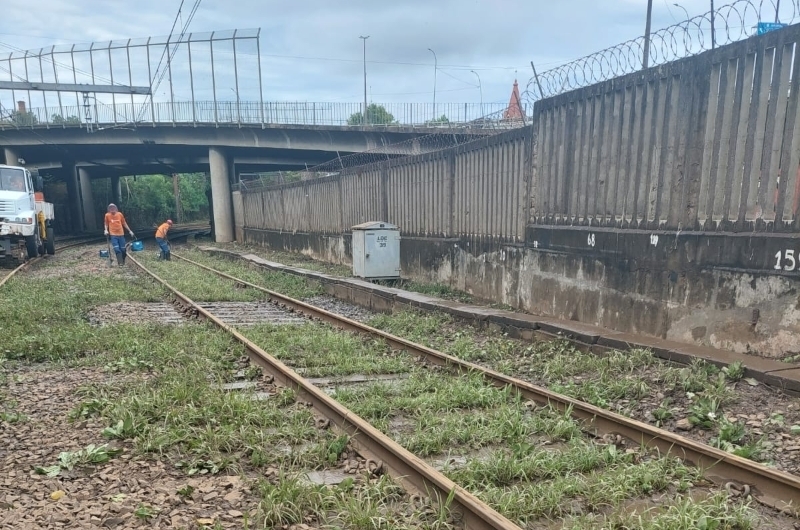 alagamento da via urbana