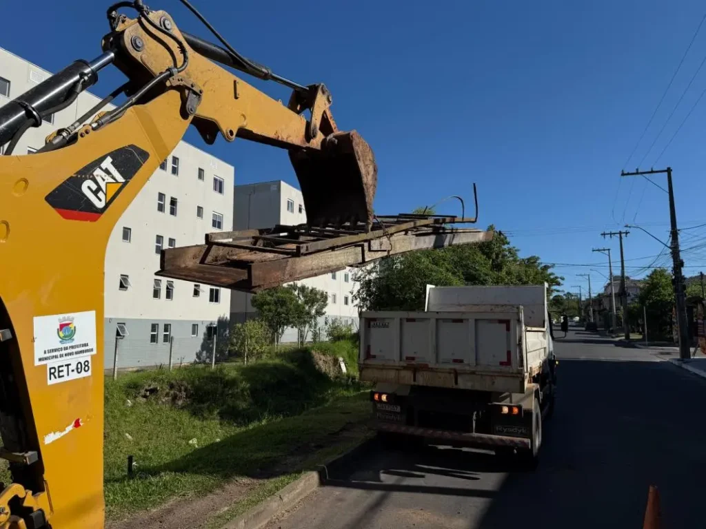 passarela no bairro Canudos itinerários do transporte público Novo Hamburgo